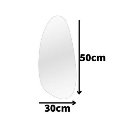 Imagem de Espelho Organico Abstrato Decorativo Grande Menor Preço - Jóia Vidros 