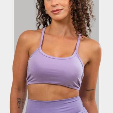 Imagem de Top Academia Nadador Alça Fina Fitness sem Bojo Liso Sutiã para Valori