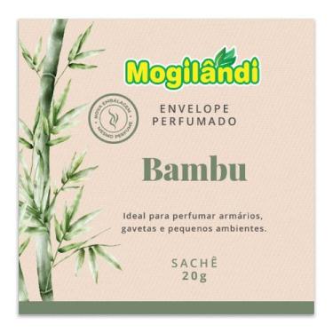 Imagem de Kit 2 Envelopes Perfumados Bambu Mogilândi Sache 20g Gavetas Armários 