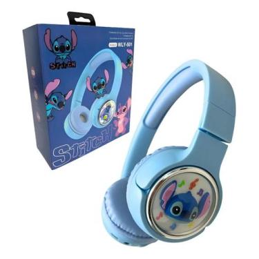 Imagem de Fone Bluetooth Stitch Infantil  Leve, Moderno e Cheio de Personalidade
