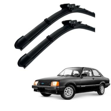 Imagem de TIGER AUTO - JOGO PALHETA PARA PARABRISA DIANTEIRO/TRASEIRO EM SILICONE COMPATIVEL GM CHEVETTE 1973>1996