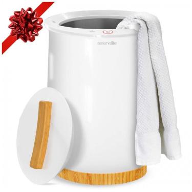 Imagem de Aquecedor de Toalha Elétrico até 2 Toalhas com Desligamento Automático, 110V, SereneLife, Branco