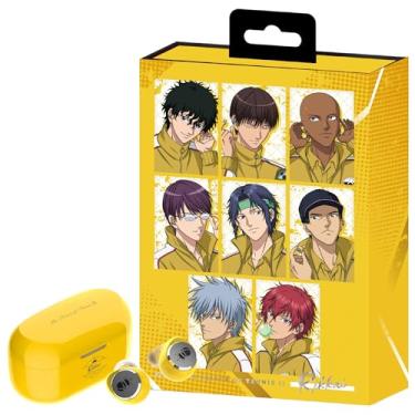 Imagem de AVIOT Fones de ouvido sem fio TE-V1R-TP The Prince of Tennis II Collaboration, pacote especial, design, voz especial em inglês e japonês, cancelamento de ruído adaptável, estojo de carregamento sem