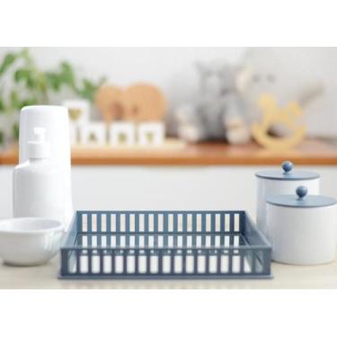 Imagem de Kit Higiene Infantil Bebê Maternidade Royal Meninos Quarto Potes Porce