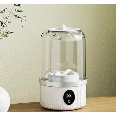 Imagem de Lavadora de roupa íntima, mini lavadora portátil de 1L com visor digital de temporizador para roupas íntimas, meias, almofada de puff, toalhas de saliva, adequada para apartamentos, hotéis e viagens