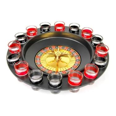 Imagem de Conjunto de roleta para beber com copos, capacidade de 180 ml