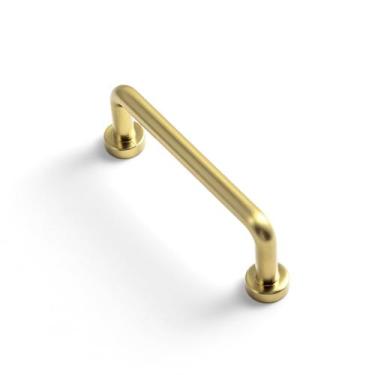 Imagem de Armário Pulls Goo-Ki, pacote com 6, latão escovado moderno de 7,62 cm