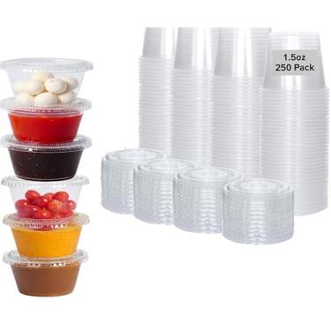 Imagem de Copos e tampas de suflê Jello Shot, 400 ml, translúcido (250)