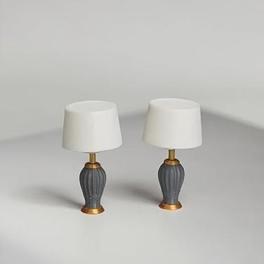 Imagem de Candeeiro de mesa em escala 1:12 – iluminação não elétrica, luminária de cabeceira realista para diorama, decoração vintage para Natal, Halloween, casamento, festa