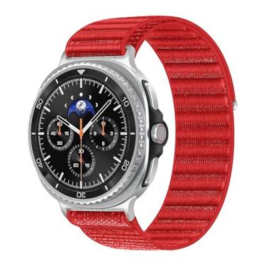 Imagem de Pulseiras elásticas para Samsung Galaxy Watch 8 de 40 mm e 44 mm/Watch 8 Classic 46 mm masculino e feminino, fivela de paraquedas, tecido elástico, pulseira esportiva de nylon para Samsung Watch 8 40