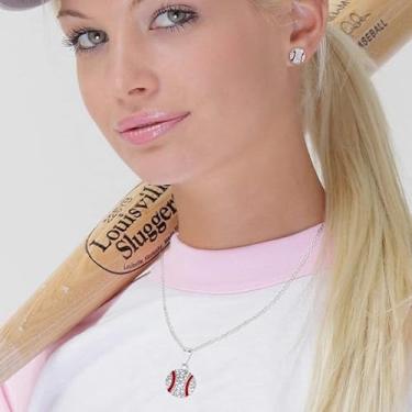 Imagem de Brincos esportivos para o dia do jogo, joias leves de beisebol para fãs de esportes, brincos atléticos hipoalergênicos para mulheres, presente minimalista para fãs de esportes, Medium, Latão, Sem