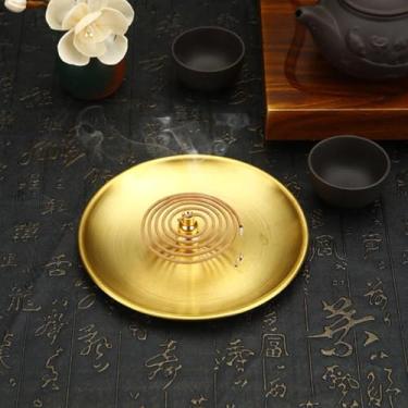 Imagem de 1 conjunto de mini porta-incenso de latão com nove furos para decoração de cuia ornamento de gota de água para inserção de fragrância acessórios de fogão de aromaterapia