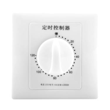 Imagem de Interruptor de temporizador de contagem regressiva mecânica, 220 V, painel de controle de 120 minutos para ventilador, aquecedor, roteador, aquário