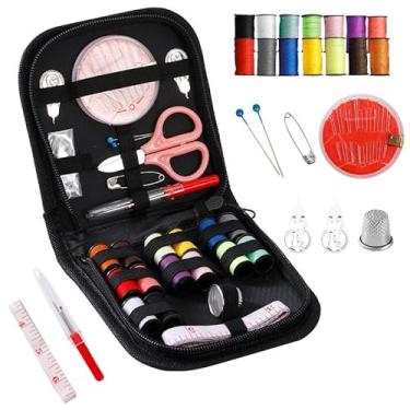Imagem de Kit de ferramentas de costura e reparo premium de 36 peças – Kit completo de costura de couro com agulhas de costura manual e ferramentas de máquina de costura essenciais para todas as suas