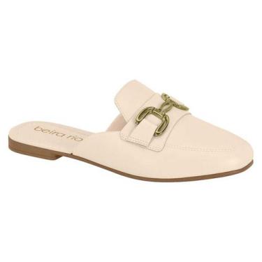 Imagem de Sapato Mule Feminino Beira Rio Detalhe Fivela Elegante Casual Social M