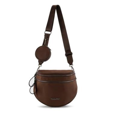 Imagem de Montana West Bolsas transversais de nylon para mulheres, bolsa de bumbum grande, pochete transversal, Grande-nylon-café