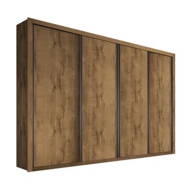 Imagem de Guarda Roupa Casal 4 Portas 4 Gavetas Milano Minastex Freijó