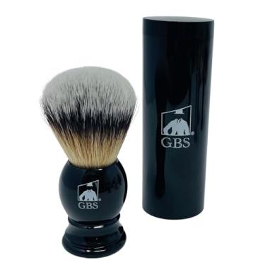 Imagem de 100% Silvertip Purtech escova Stripey com suporte livre - O mais novo prata Dica Cerdas Compliments adicional densas qualquer lâmina reta, Double Edge e Safety Razor. The Best Shave