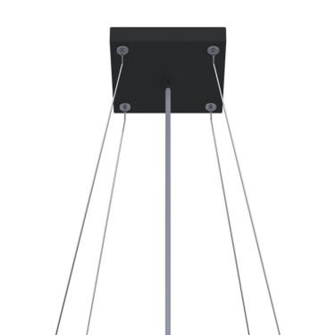 Imagem de Kit Pendente Taschibra Waffle Quadra Bivolt Preto