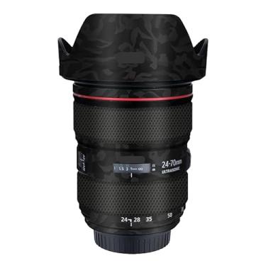 Imagem de EF 24-70 2.8L II Adesivo de lente de câmera antirriscos para Canon EF 24-70 mm F2.8 L II Capa protetora de revestimento (Shadow Camo Black)
