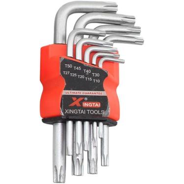 Imagem de Jogo Chaves Allen Torx Curtas 9 Peças 1,5 A 10mm