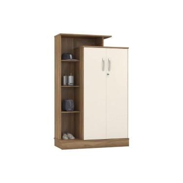 Imagem de Armário Sapateira Quarto Elite C- 2 Portas Amendola-off White - Demóbile