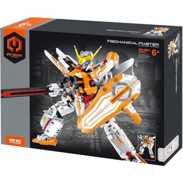 Imagem de iM.Master STEM Academy: Mechanical Master - Mecha Orange/White - 833pcs - Bricks Robot Model Figure, Building Blocks Activity Set, Adjustable Joints