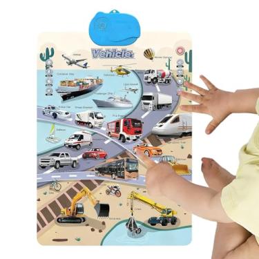 Imagem de Posters Educativos Para Crianças | Brinquedo Educativo de Aprendizagem de Inglês | De Parede Eletrônico Interativo Falante | Para Crianças Em Sala De Aula Creche Jardim De Infância Berçário E Sala De