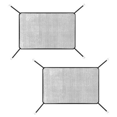 Imagem de Dogary Rede de proteção de grade de carro com 2 peças, rede de filtro de entrada da grade frontal para evitar a queda de pedra, malha protetora de tanque de água de arame fino com 4 ganchos, acessório