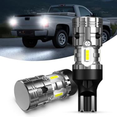 Imagem de YCLL Lâmpada de LED 921, luz traseira 912 T15 para Chevy Silverado 1500 2500 3500 HD 2014-2025, 6000K Xenon White, 300% brilhante, Plug and Play, pacote com 2