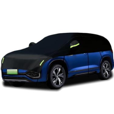 Imagem de Guuffe Capa para metade do carro para para-sol, metade do carro, capa de neve, impermeável, universal, 420D, preto (SUV)