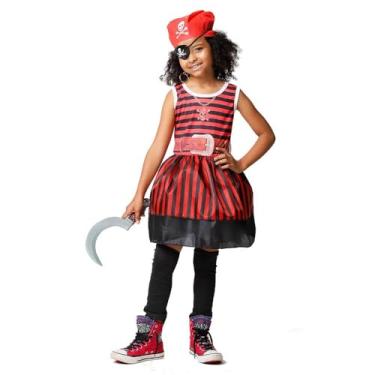 Imagem de Fantasia de Pirata Infantil Feminino de Halloween