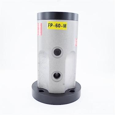 Imagem de UHFILYQBA Vibrador pneumático de pistão FP-60-M com placa de flange oscilador martelo pneumático alimentador de liga de alumínio oscilação 1 peça