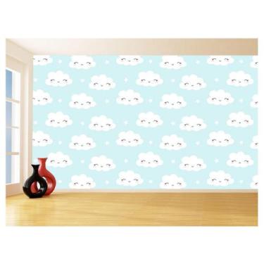 Imagem de Papel De Parede 3D Infantil Nuvens Babê Baby 3,5M Azs317 - Você Decora