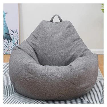 Imagem de Poltrona, capa de sofá preguiçosa, enchimento de cadeira, linho, espreguiçadeira, sala de estar