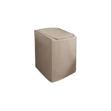 Imagem de Capa para Máquina de Lavar, PVC com Forro de Poliéster, 66x80x66cm, Compatível com Electrolux, Mabe, GE, Continental 10-16kg