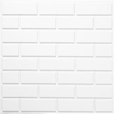 Imagem de Kit 40 Placas De Pvc Revestimento 3D Tijolinho - Design 3D Board