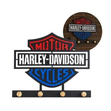 Imagem de Cabideiro Pendurador Capas de Corte Barbearia Modelo Harley Pole - CWR