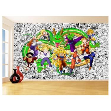 Imagem de Papel De Parede Dragon Ball Goku Vegeta Anime 3,5M Dbz125 - Você Decor