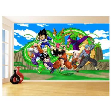 Imagem de Papel De Parede Dragon Ball Goku Vegeta Anime 3,5M Dbz451 - Você Decor