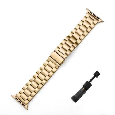 Imagem de Pulseira De Aço Inoxidável Para Apple Watch 45mm 49mm 41mm 40mm 44mm B