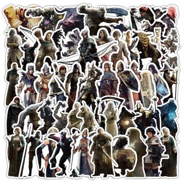 Imagem de Adesivos Dragons Dogmas, vinil impermeável, anime, 50 unidades