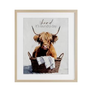 Imagem de Stupell Industries Impressão emoldurada Herd It's Laundry Day Birch Under Glass, design de Kim Allen, 40,6 x 33,5 cm