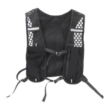 Imagem de KiBcsLic Mochila de hidratação para corrida, colete com reservatório de água, mochila leve para homens e mulheres, ideal para caminhadas, ciclismo, jogging e, Preto