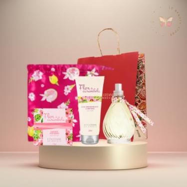 Imagem de Kit Flor de Carambola Edição Especial L’Occitane au Brésil com Perfume 100ml, Hidratante 200ml e Sabonete 75g – Presente Premium com Saquinho em Cetim
