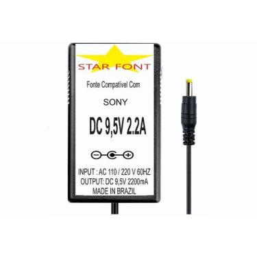 Imagem de Fonte 9,5V 2.2A para Dock Station SONY - Bivolt - Starfont