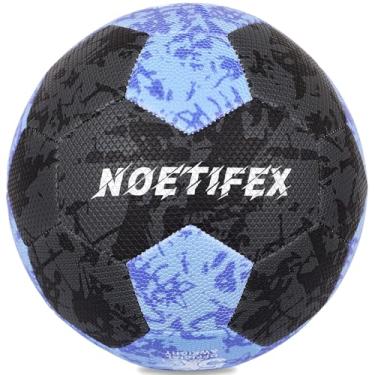 Imagem de Noetifex Bola de futebol tamanho 5 oficial 390 g, bola de treinamento antiderrapante durável de poliuretano para crianças e adultos, bolas de futebol juvenil para prática e brincadeiras internas ao ar