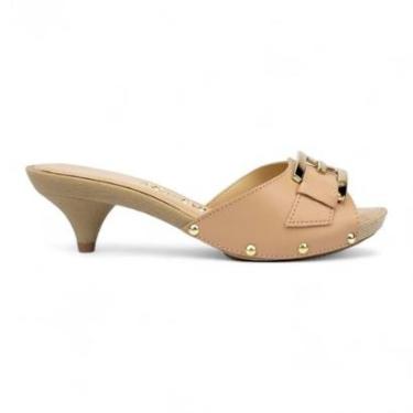 Imagem de Tamanco Tchocco Salto Baixo Enfeite Fivela-Feminino