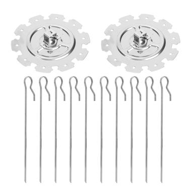 Imagem de QANYEGN Gaiola de aço inoxidável para churrasqueira, espetos de kebab, gaiola de agulha, espeto de carne vegetal, fabricante de kebab para asas de frango, intestinos