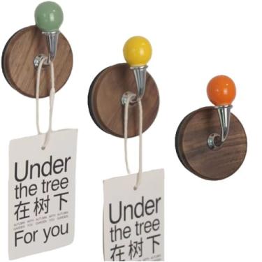 Imagem de 3 ganchos magnéticos coloridos para uso pesado, gancho magnético forte de neodímio, cabide magnético para geladeira, porta de metal, armário para pendurar toalha, casaco, bolsa, guarda-chuva (P)